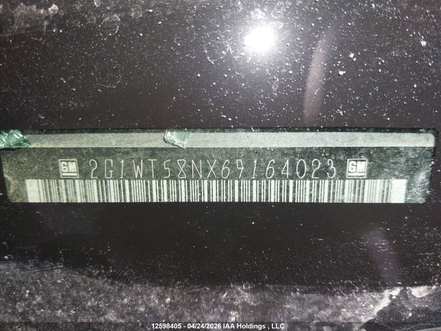 Aukcja sprzedaży 2006 Chevrolet Impala Lt, vin: 2G1WT58NX69164023, numer aukcji: 12598405