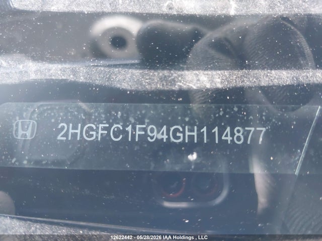 Продаж на аукціоні авто 2016 Honda Civic Touring, vin: 2HGFC1F94GH114877, номер лоту: 12622442