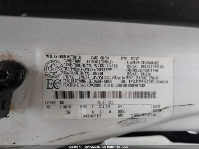 Ford Focus Titanium 2014 1FADP3N29EL384610 Image 20