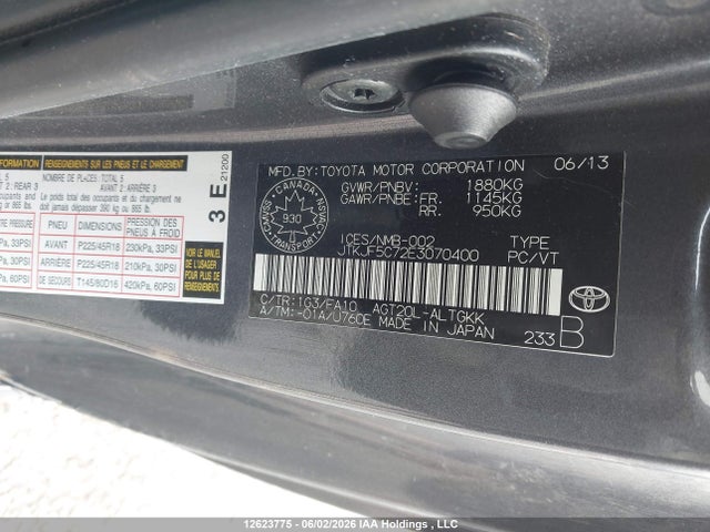 JTKJF5C72E3070400 Scion TC