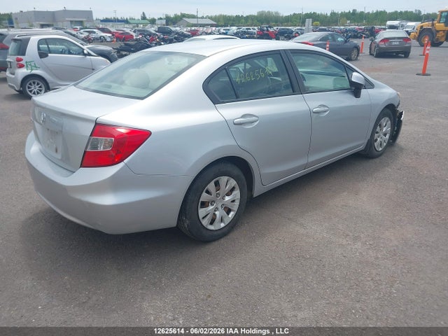 2012 Honda Civic Lx მანქანა იყიდება აუქციონზე, vin: 2HGFB2F44CH025687, აუქციონის ნომერი: 12625614