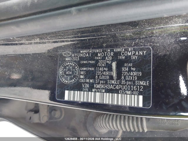 2023 Hyundai Kona N 2.0t მანქანა იყიდება აუქციონზე, vin: KM8KH3AC4PU011612, აუქციონის ნომერი: 12629455