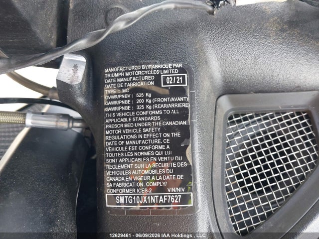 Triumph Motorcycle Rocket 3 Gt 2022 SMTG10JX1NTAF7627 Image 10