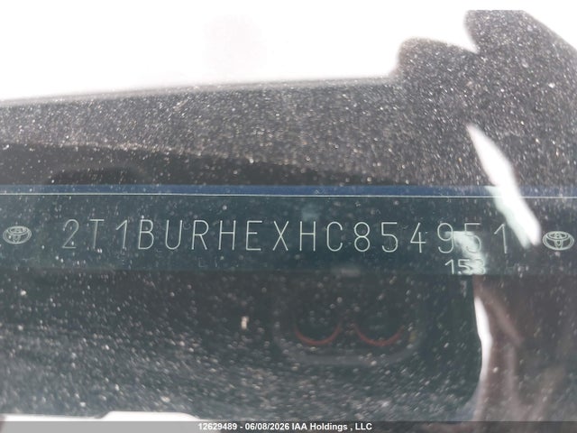 2T1BURHEXHC854951 Toyota COROLLA SE
