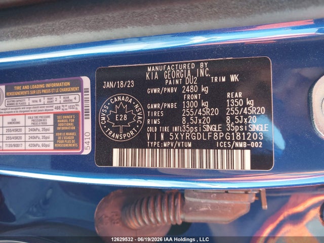 KIA SORENTO LX 2023 5XYRGDLF8PG181203 Image 19