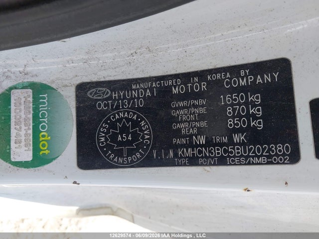 Aukcja sprzedaży 2011 Hyundai Accent Se, vin: KMHCN3BC5BU202380, numer aukcji: 12629574