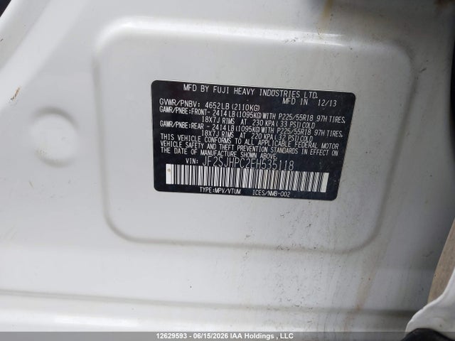 Subaru Forester 2.0xt Touring 2014 JF2SJHPC2EH535118 Image 9