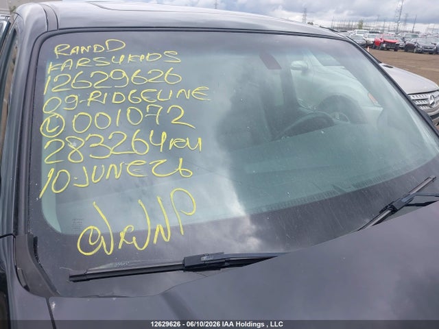 12629626 :رقم المزاد ، 2HJYK16539H001072 vin ، 2009 Honda Ridgeline Ex-l/vp مزاد بيع