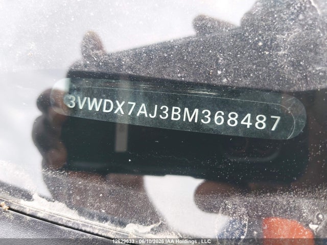 12629633 :رقم المزاد ، 3VWDX7AJ3BM368487 vin ، 2011 Volkswagen Jetta Se مزاد بيع