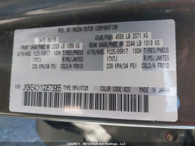 JM3KE4CY1G0673965 Mazda Cx-5 Gs
