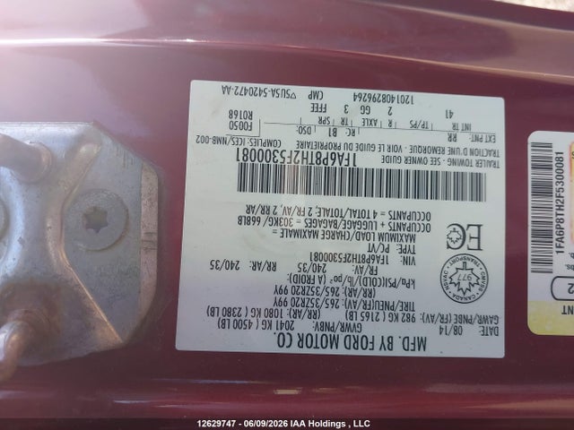 Aukcja sprzedaży 2015 Ford Mustang, vin: 1FA6P8TH2F5300081, numer aukcji: 12629747