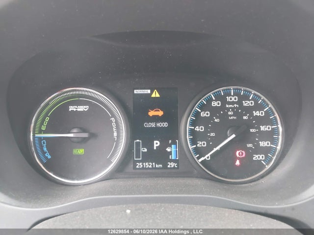 12629854 :رقم المزاد ، JA4J24A56JZ619693 vin ، 2018 Mitsubishi Outlander Phev مزاد بيع
