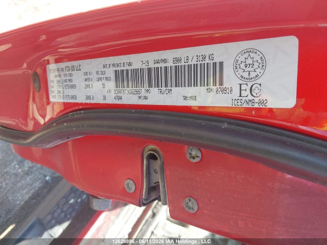 3C6RR7KT1KG629897 RAM 1500 Classic Tradesman