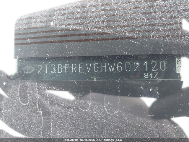 Продажа на аукционе авто 2017 Toyota Rav4 Le, vin: 2T3BFREV6HW602120, номер лота: 12629910
