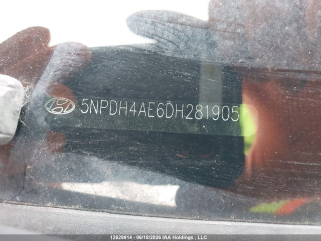 12629914 :رقم المزاد ، 5NPDH4AE6DH281905 vin ، 2013 Hyundai Elantra Gl مزاد بيع
