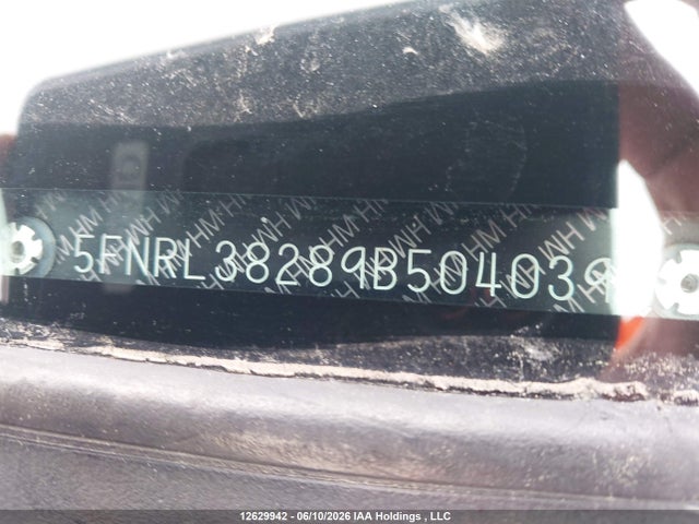12629942 :رقم المزاد ، 5FNRL38289B504039 vin ، 2009 Honda Odyssey مزاد بيع
