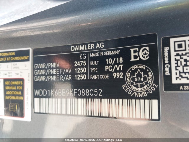 WDD1K6BB9KF088052 Mercedes-Benz Amg E 53 4matic