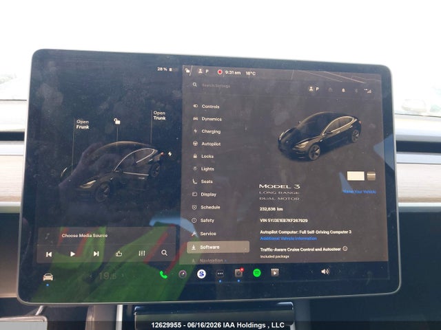 Tesla Model 3 Long Range/performance 2019 5YJ3E1EB7KF267929 Image 7