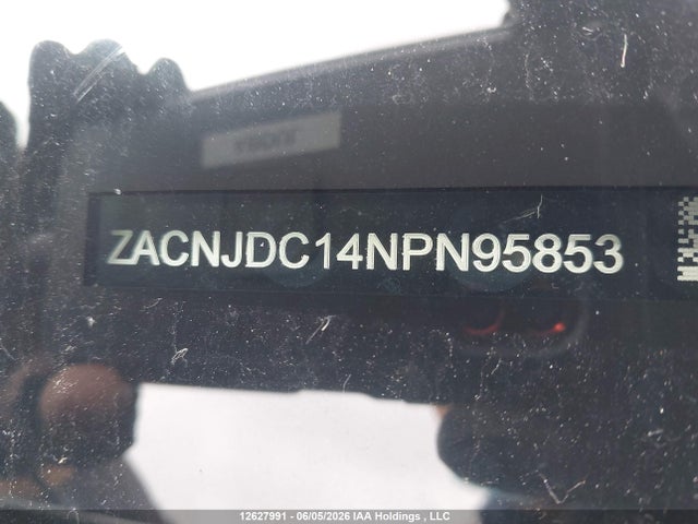 12627991 :رقم المزاد ، ZACNJDC14NPN95853 vin ، 2022 Jeep Renegade Trailhawk مزاد بيع