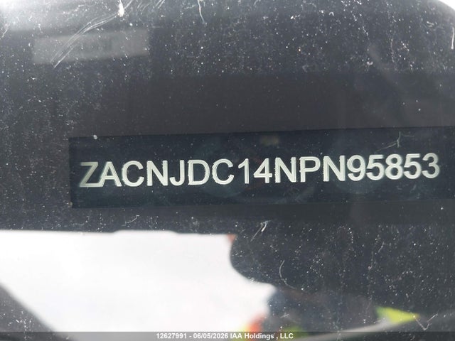 12627991 :رقم المزاد ، ZACNJDC14NPN95853 vin ، 2022 Jeep Renegade Trailhawk مزاد بيع