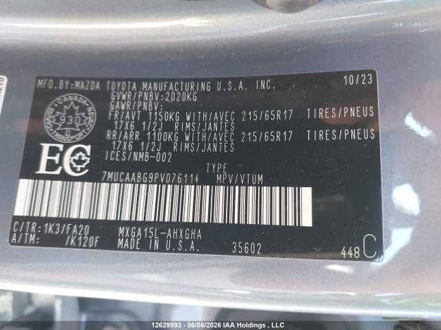 Toyota Corolla Cross Le 2023 7MUCAABG9PV076114 Image 9