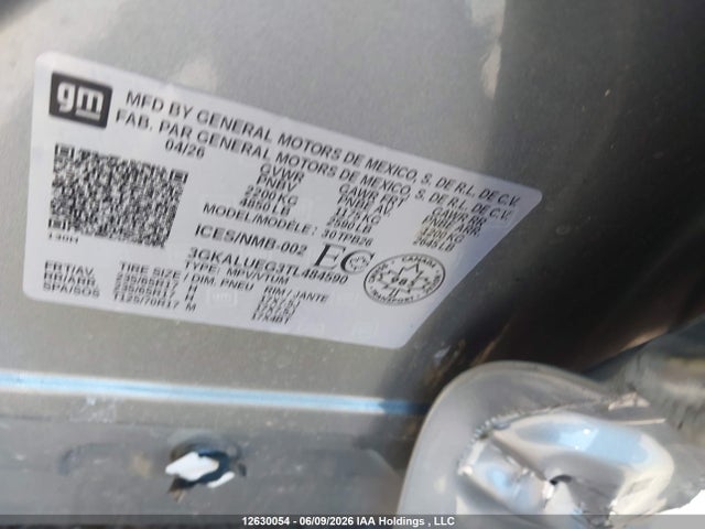 GMC Terrain Elevation 2026 3GKALUEG3TL484590 Image 20