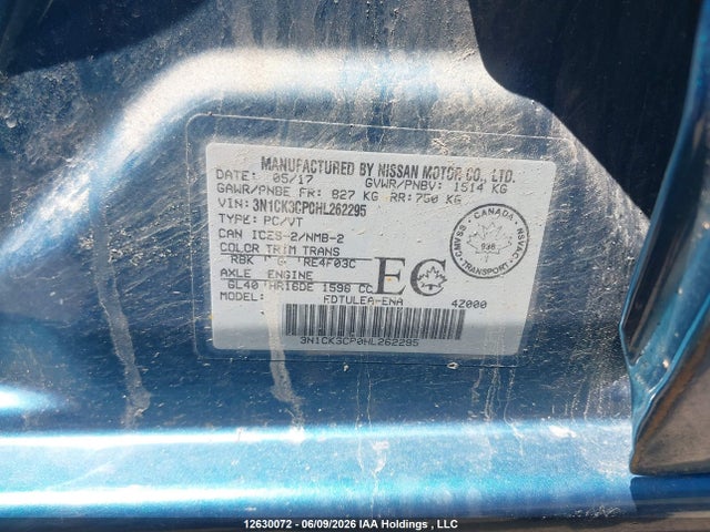 Продаж на аукціоні авто 2017 Nissan Micra, vin: 3N1CK3CP0HL262295, номер лоту: 12630072