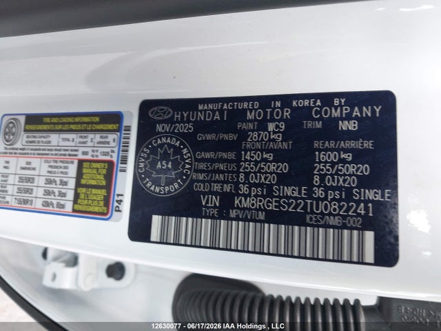 Hyundai Palisade Preferred Trend 2026 KM8RGES22TU082241 Image 9