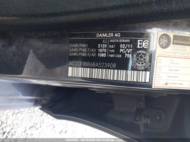 Продаж на аукціоні авто 2011 Mercedes-benz C 300 4matic, vin: WDDGF8BB6BA523908, номер лоту: 12630085
