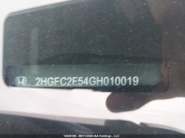 Продаж на аукціоні авто 2016 Honda Civic, vin: 2HGFC2F54GH010019, номер лоту: 12630108