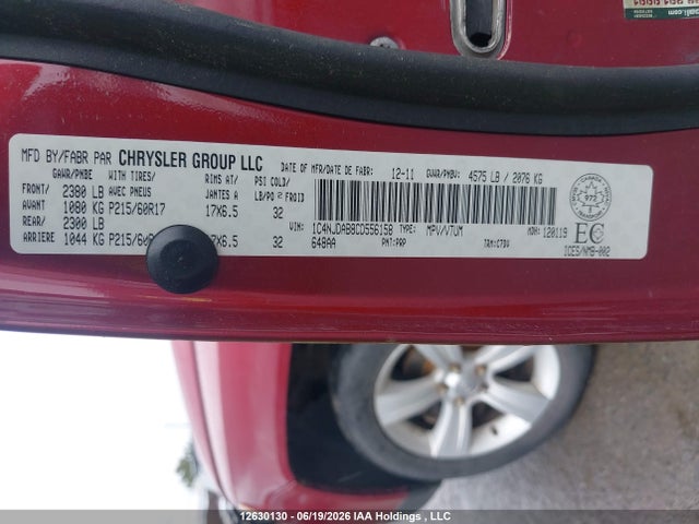 Aukcja sprzedaży 2012 Jeep Compass, vin: 1C4NJDAB8CD556158, numer aukcji: 12630130