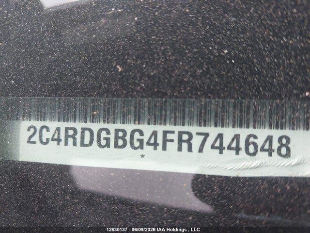 Продажа на аукционе авто 2015 Dodge Grand Caravan Se, vin: 2C4RDGBG4FR744648, номер лота: 12630137