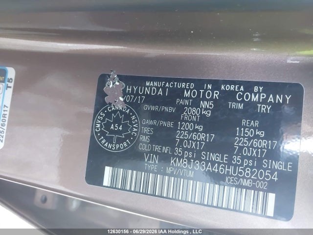 Hyundai Tucson 2017 KM8J33A46HU582054 Image 9