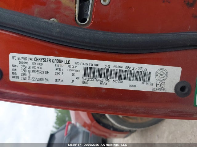 Dodge Journey 2014 3C4PDCCG7ET124953 Image 9