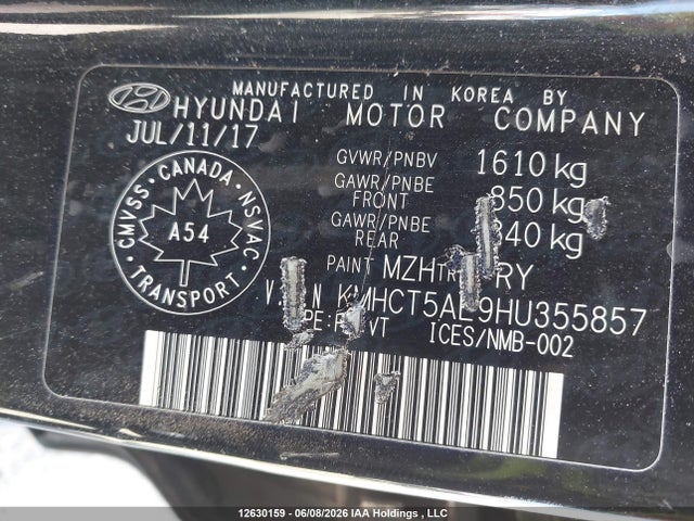 Hyundai ACCENT SE 2017 KMHCT5AE9HU355857 Image 18