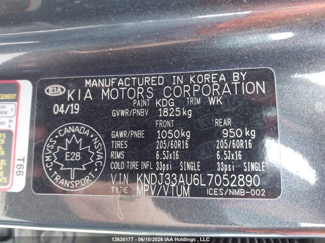 Продаж на аукціоні авто 2020 Kia Soul Ex, vin: KNDJ33AU6L7052890, номер лоту: 12630177