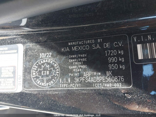 Продажа на аукционе авто 2023 Kia Forte, vin: 3KPF34AD8PE560876, номер лота: 12630180