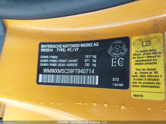 Mini 3 Door Cooper 2015 WMWXM5C59FT940714 Image 20
