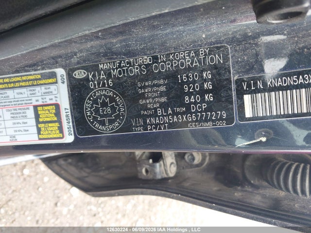 Продажа на аукционе авто 2016 Kia Rio Ex/ex+ W/sunroof/lx/lx+/lx+ Eco/sx, vin: KNADN5A3XG6777279, номер лота: 12630224