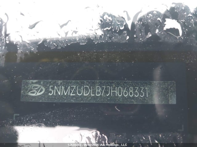 5NMZUDLB7JH068331 Hyundai SANTA FE SPORT