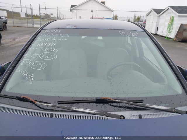 Продажа на аукционе авто 2008 Hyundai Accent Gls, vin: KMHCN45C38U264371, номер лота: 12630312
