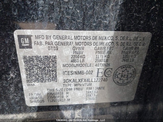 3GKALXEX4LL122740 GMC Terrain Denali