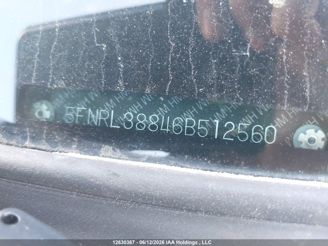 12630367 :رقم المزاد ، 5FNRL38846B512560 vin ، 2006 Honda Odyssey مزاد بيع