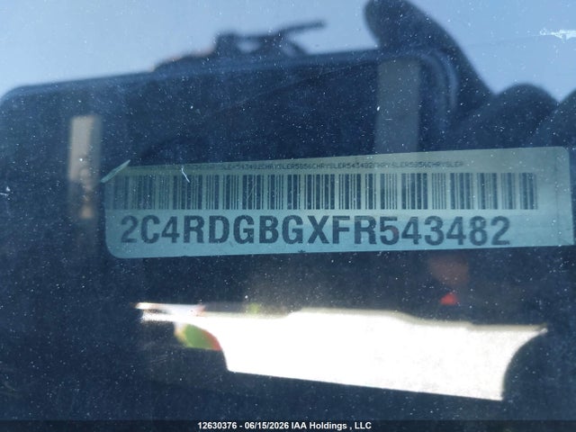 12630376 :رقم المزاد ، 2C4RDGBGXFR543482 vin ، 2015 Dodge Grand Caravan Se/sxt مزاد بيع