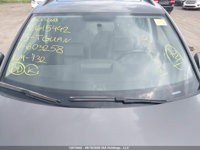 Продаж на аукціоні авто 2015 Volkswagen Tiguan Comfortline/highline/special Edition/trendline, vin: WVGJV7AX1FW603258, номер лоту: 12615442