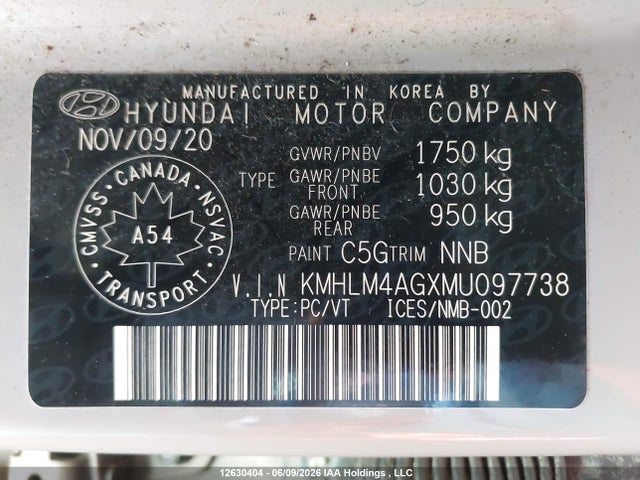 2021 Hyundai Elantra მანქანა იყიდება აუქციონზე, vin: KMHLM4AGXMU097738, აუქციონის ნომერი: 12630404
