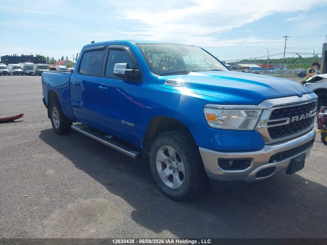 2022 Ram 1500 Big Horn/lone Star მანქანა იყიდება აუქციონზე, vin: 1C6RRFMGXNN304994, აუქციონის ნომერი: 12630438