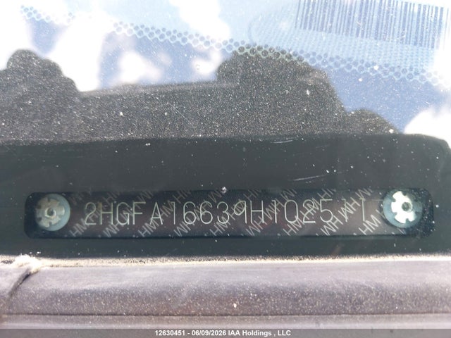 Продаж на аукціоні авто 2009 Honda Civic Sport, vin: 2HGFA16639H102511, номер лоту: 12630451
