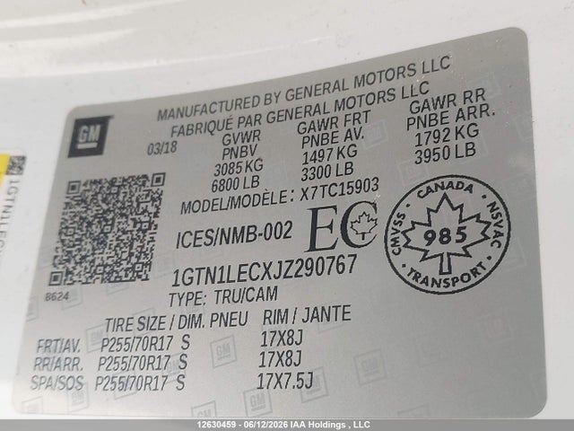 1GTN1LECXJZ290767 GMC Sierra C1500
