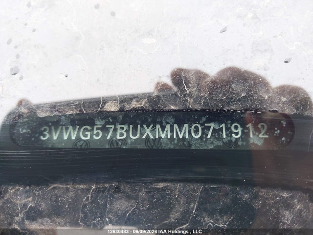Aukcja sprzedaży 2021 Volkswagen Jetta Execline, vin: 3VWG57BUXMM071912, numer aukcji: 12630483